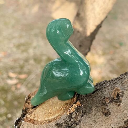 مجموعة تمثال ديناصور كريستالي منحوت يدويًا من الأحجار الكريمة مع صندوق هدايا (Dalmatian Jasoer) in Kuwait