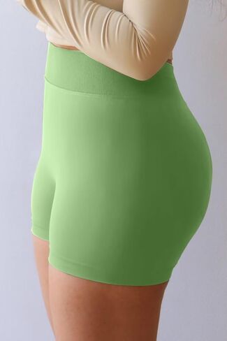Vertvie Womens Workout Shorts 5" Scrunch Butt Gym Shorts V Back High Waisted Tummy Control Yoga Biker Volleyball Booty Shorts in Saudi Arabia