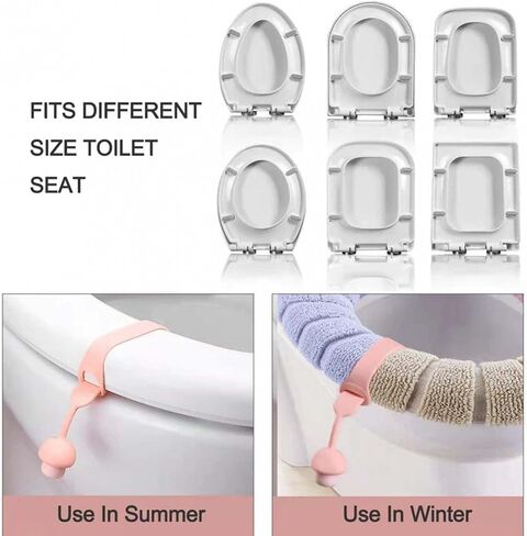 Toilet Seat Lifter Handle Toilet Seat Lid Lifter Handle Toilet Seat Cover Lifting Handle Mushroom Flexible Toilet Seat Lifter Prevent Contact with The Toilet Ring for VEINTI+1 (Pink) in Saudi Arabia