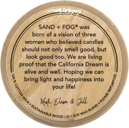 Sand + Fog Scented Candle - Cedar Lavender – Additional Scents and Sizes – 100% Cotton Lead-Free Wick - Luxury Air Freshening Jar Candles - Perfect Home Decor – 12oz in Kuwait