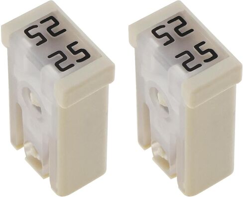 2Pcs 20AMP 32V Slotted Cartridge Fuses Miniature Cartridge with Female Terminals for 2.8 MM Male Terminals for Truck Compatible with Ford JAP in Saudi Arabia