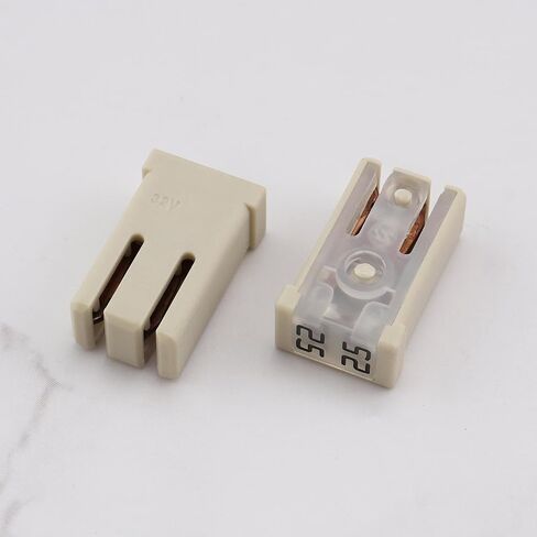 2Pcs 20AMP 32V Slotted Cartridge Fuses Miniature Cartridge with Female Terminals for 2.8 MM Male Terminals for Truck Compatible with Ford JAP in Saudi Arabia
