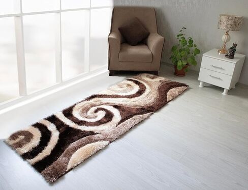 Msrugs Area Rugs, 5x7 Frize Collection Modern Black Red White Area Rug, Contemporary Geometric Carpet for Living Room and Bedroom in Saudi Arabia
