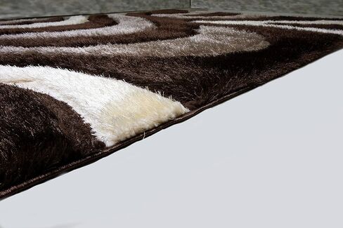 Msrugs Area Rugs, 5x7 Frize Collection Modern Black Red White Area Rug, Contemporary Geometric Carpet for Living Room and Bedroom in Saudi Arabia