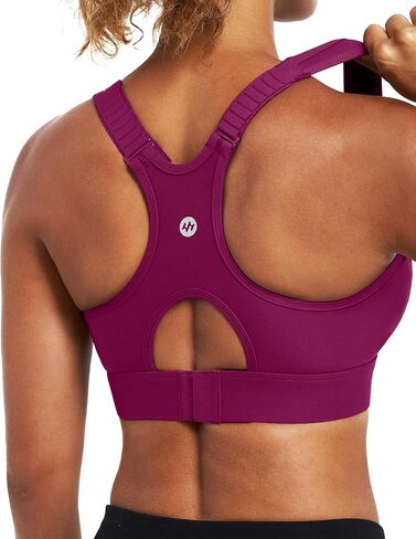 Ewedoos Sports Bras for Women High Support Racerback High Impact Padded Sports Bra Large Bust for Workout Running Yoga in Saudi Arabia