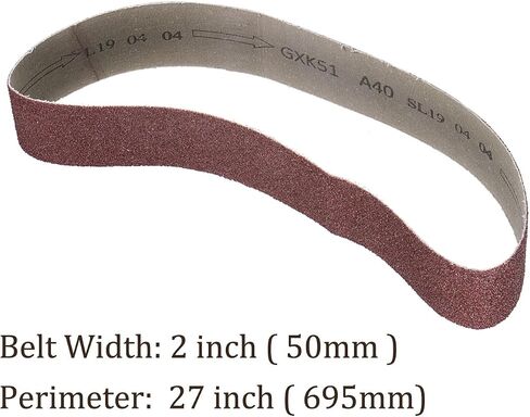 Kozelo 2pcs Sanding Belts - [ 2" x 27" 1000 Grit ] Sandpaper Belt Strip Sander Paper for Wood Paint Sanding Metal Polishing in Saudi Arabia
