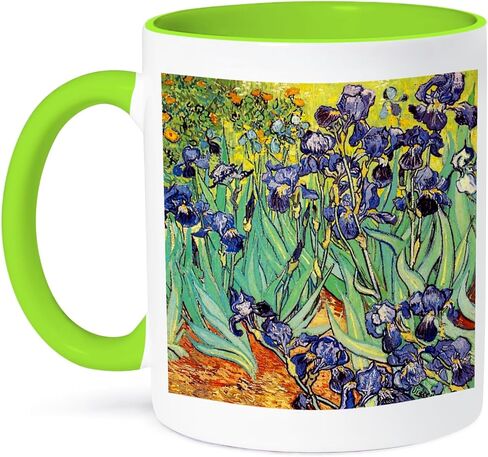 مج 3dRose Irises من فنسنت فان جوخ 1889 بوصة، عدد 1 (عبوة من 1)، أزرق in Saudi Arabia