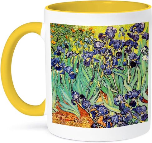 مج 3dRose Irises من فنسنت فان جوخ 1889 بوصة، عدد 1 (عبوة من 1)، أزرق in Saudi Arabia
