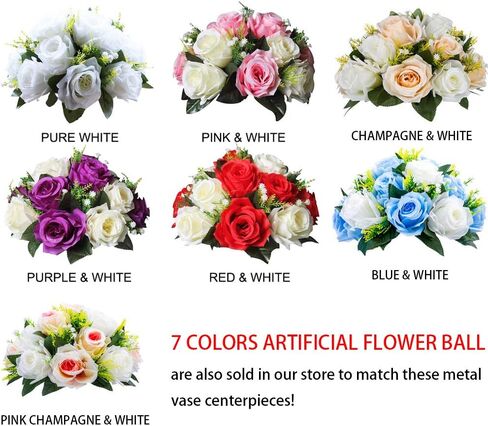 2 Pcs 23.75 inches Tall Crystal Metal Vase Flower Stand Holders Wedding Centerpiece Chandelier for Reception Tables Wedding Supplies in Saudi Arabia