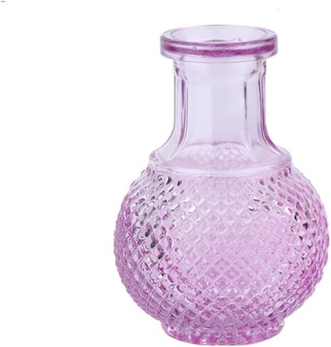 مزهرية زجاجية صغيرة للزهور، مزهريات زخرفية للقطع المركزية، مزهرية عتيقة لديكور المنزل الريفي، زينة الزفاف، ديكور طاولة رف الكتب، مزهرية مائية (أحمر) in Kuwait
