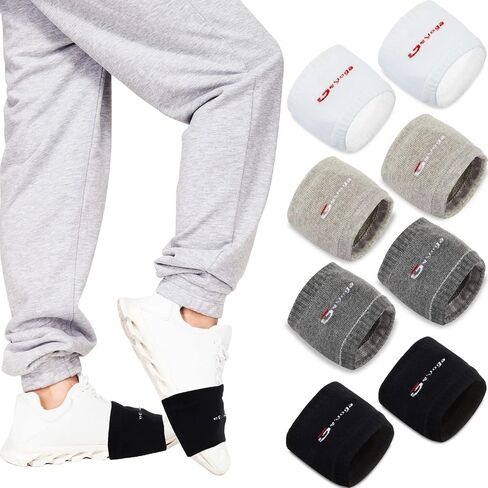 Geyoga 2 Pairs Pack Over Sneaker Dance Socks Rose Red Purple Shoe Socks Dance Shoe Covers Shoe Sliders for Dancing Dance Socks for Smooth Floors Women Men Dancers Exercise in Saudi Arabia