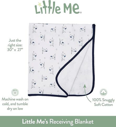 Little Me Baby-Girls Newborn Petite Rose Tag Along Blanket, Green Multi, One Size in Saudi Arabia