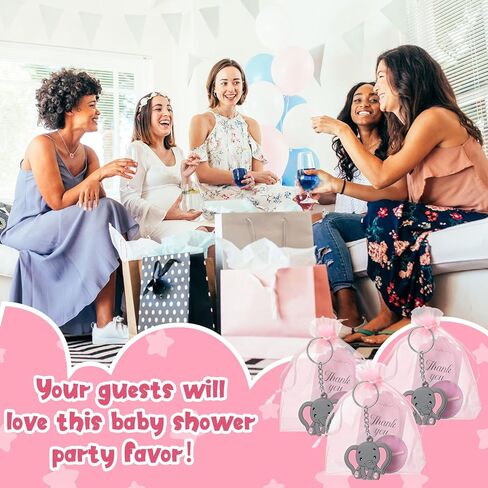 Inbagi 50 مجموعة استحمام الطفل العودة تفضل للضيوف الشاي الشموع العلامات المفاتيح شنطة هدايا استحمام الطفل تفضل للمعمودية حديثي الولادة in Kuwait