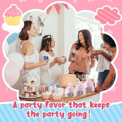 Inbagi 50 مجموعة استحمام الطفل العودة تفضل للضيوف الشاي الشموع العلامات المفاتيح شنطة هدايا استحمام الطفل تفضل للمعمودية حديثي الولادة in Kuwait