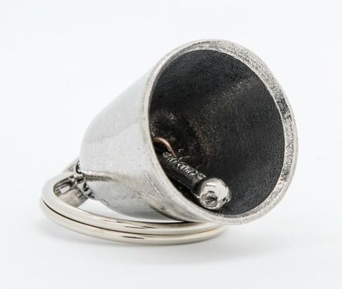 Guardian Bell Substance Good Luck Bell w/Keyring & Black Velvet Gift Bag | Motorcycle Bell | Lead-Free Pewter | Made in USA in Kuwait