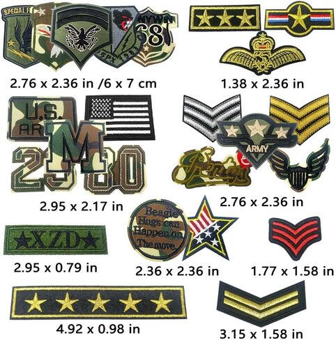 15 Pieces Camping Theme Iron On Patches, Iron On Patches for Clothing Jackets Backpacks Jeans, Each Embroidered Patch is Durable and Sticks for Pants Hats All Fabric in Kuwait