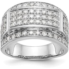 Diamond2Deal 14k or 10k Gold Lab Grown Diamond Engagement Wedding Band Ring for Mens