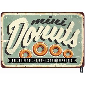 HOSNYE Gas Station Tin Sign Car Sign Vintage Poster with Lettering Open 24 Hours Red Vintage Metal Tin Signs for Men Women Wall Art Decor for Home Bars Clubs Cafes 8x12 Inch