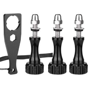 6 Pack Aluminum Camera Tripod Adapter 1/4"-20 Conversion Adapter Mounts Compatible with Gopro Action Cameras Insta360, 1/4" Mount Adapter for GoPro Ecosystem and Other Standard 1/4 Accessories