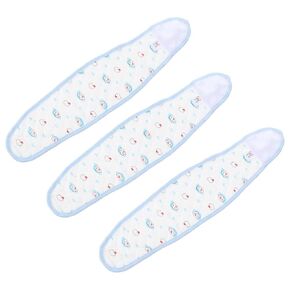Healifty 3Pcs Baby Umbilical Hernia Belt Baby Belly Button Cord Band Infant Belly Wrap Adjustable Navel Belly Band Sky- Blue