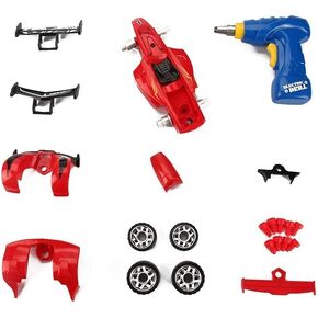 ألعاب بناء بوب جو تيك أبارت لعبة سباق السيارات 30 قطعة مع أصوات وأضواء واقعية - قم ببناء مجموعة السيارة الخاصة بك باستخدام أداة الحفر الكهربائية للأولاد بعمر 3 سنوات (4 براغي احتياطية متضمنة) in Kuwait