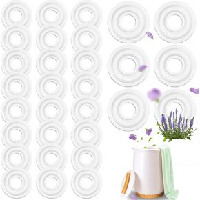 Lounsweer 30 Pcs Ocean Flavor Replacement Fragrance Disc Towel Warmer Bucket Fresh Fragrance Scented Pads