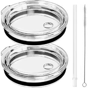 30 oz Tumbler Lid Yeti Tumblers, Replacement Lids with Straw for YETI Rambler 26 oz Cup, 35 oz Straw Mug and D·S,BJPKPK,WETOWETO,ALBOR 30 oz Tumbler, Spill Proof Covers