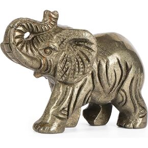 2.5 Inch Amethyst Crystal Elephant Statue Elephant Figurine Elephant Sculpture Gemstone Hand Carved Healing Craft Home Office Decor Gifts
