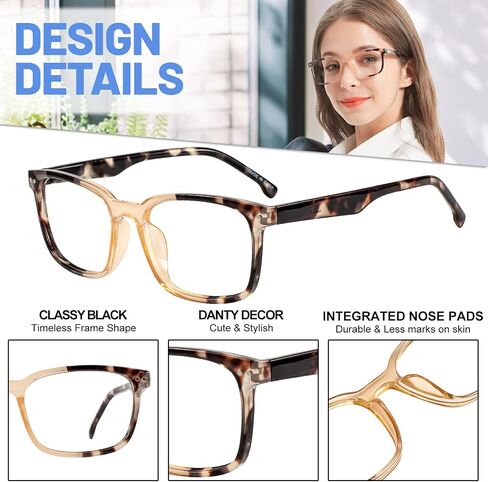 4 Packs Reading Glasses for Women Large Readers with Spring Hinges 1.0 1.25 1.5 1.75 2.0 to 4.0 in Saudi Arabia
