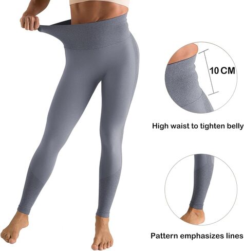 OUDOTA Workout Leggings for Women Tummy Control Seamless Scrunch Leggings High Waist Butt Lifting Gym Fitness Active Pants in Saudi Arabia