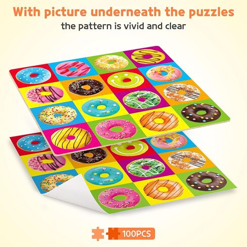 SYNARRY 6 Pack Wooden Jigsaw Puzzles for Kids Ages 2-5 Years Old, 9 Pieces Toddlers Animal Puzzles, Educational Preschool Learning Toys for Children Boys and Girls, Best Kids Puzzle Toys & Gifts in Kuwait