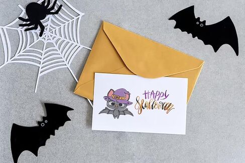 Hying Halloween Pumpkins Ghost Clear Stamps for Card Making, Halloween Bats Rubber Stamps Spider Witch Cat Transparent Stamp Seal for Crafting DIY Scrapbooking Photo Album Decorations in Saudi Arabia