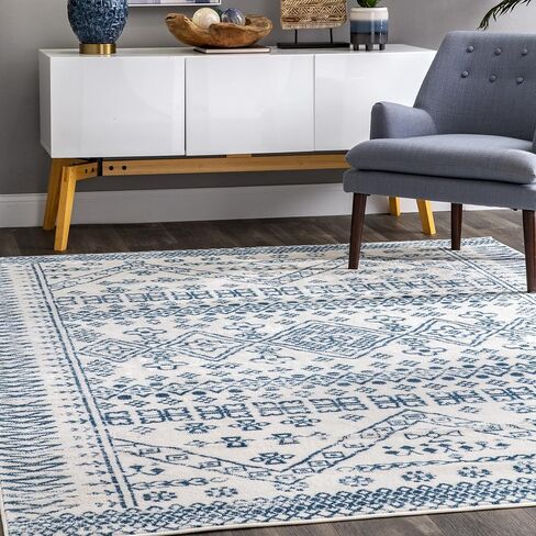 nuLOOM Transitional Moroccan Frances Area Rug, 5' x 8', Grey in Saudi Arabia