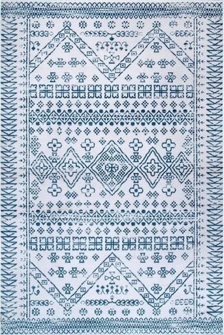 nuLOOM Transitional Moroccan Frances Area Rug, 5' x 8', Grey in Saudi Arabia