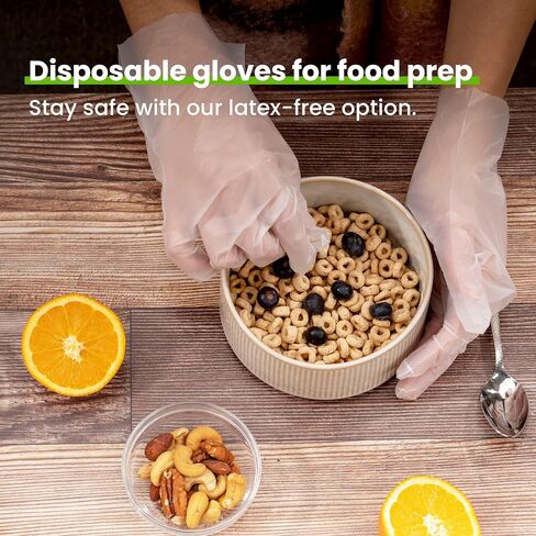 Fit Meal Prep 100/200 / 600/2000 Pack Compostable Food Prep Gloves Biodegradable Gloves, Cooking Gloves Food Safe Gloves in Saudi Arabia