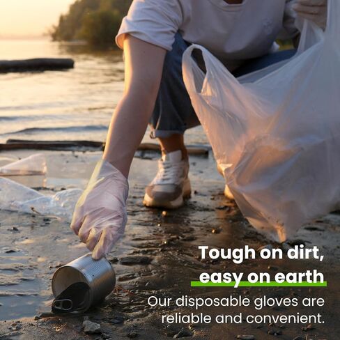 Fit Meal Prep 100/200 / 600/2000 Pack Compostable Food Prep Gloves Biodegradable Gloves, Cooking Gloves Food Safe Gloves in Saudi Arabia