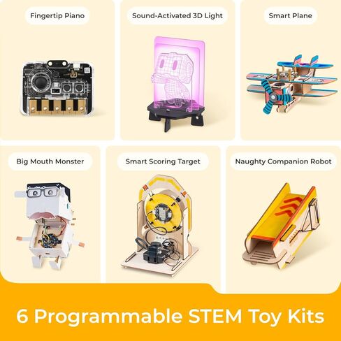 مجموعة أدوات الترميز 6 في 1 من Makeblock Nextmaker، مجموعات العلوم والتكنولوجيا والهندسة والرياضيات للأطفال الذين تتراوح أعمارهم بين 8 و10 سنوات، والبرمجة للأطفال مع دورات مجانية عبر الإنترنت، ومشاريع العلوم والتكنولوجيا والهندسة والرياضيات للأطفال الذين  in Kuwait