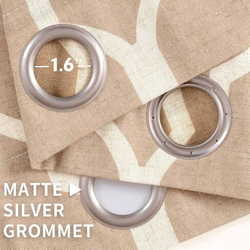 ستائر jinchan ستائر غرفة المعيشة من الكتان الأزرق، ستائر مطبوعة من البلاط المغربي، ستائر غرفة النوم، ستارة من الكتان المزخرف، شبكة شعرية لغرفة الطعام بطول 45 بوصة، لوحتان in Kuwait