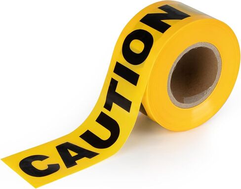 Yellow Caution Tape Roll, CARGEN Crime Scene Barricade Safety Warning Tapes for Bloody, Spy, Caution Birthday, Crime Scene Props or Yellow Funny Halloween Party Decor Decorations, 3 Inch x 328 Feet in Saudi Arabia