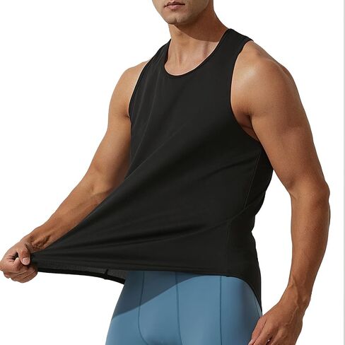 Wowcarbazole Men's Workout Tank Tops Quick Dry Gym Tees Bodybuilding Training Fitness Sleeveless Muscle Tank Shirts in Saudi Arabia