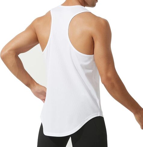 Wowcarbazole Men's Workout Tank Tops Quick Dry Gym Tees Bodybuilding Training Fitness Sleeveless Muscle Tank Shirts in Saudi Arabia