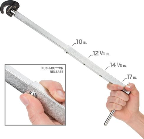TEKTON 10 to 17 Inch Telescoping Basin Wrench (7/8 - 2-1/2 in.) | WRN92004 in Saudi Arabia