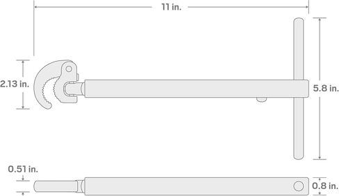 TEKTON 10 to 17 Inch Telescoping Basin Wrench (7/8 - 2-1/2 in.) | WRN92004 in Saudi Arabia