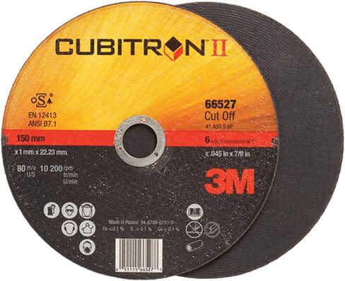 3M Cut-Off Wheel - Type 27 Premium Metal Cutting Wheel - For Angle Grinder or Cut-Off Tool - 4.5" x .125" x 7/8" Arbor Hole - 66535 in Saudi Arabia