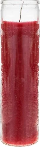 Mega Candles 3 pcs Unscented White 7 Day Devotional Prayer Glass Container Candle, Premium Wax Candles 2 Inch x 8 Inch, Great for Sanctuary, Vigils, Prayers, Blessing, Religious & More in Kuwait