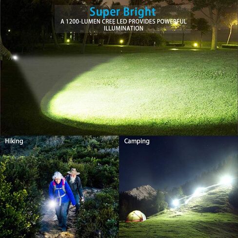 Tactical Flashlight Rechargeable, High Lumens Led Flashlights Handheld-Magnetic Base, Super Bright, Zoomable, Water-Resistance, 4 Modes, Powerful Flash Light for Camping, Hiking and Emergence in Saudi Arabia