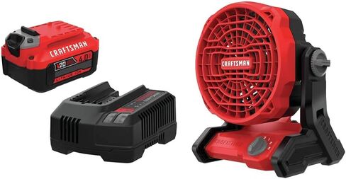 CRAFTSMAN V20 Battery and Charger, for Power Tool Kits and Outdoor Tools, 4.0 Ah, Lithium Ion Battery (CMCB204-CK) in Saudi Arabia