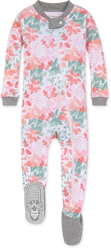 Burt's Bees Baby Baby Girls' Unisex Pajamas, Zip-Front Non-Slip Footed Sleeper Pjs, Organic Cotton in Saudi Arabia