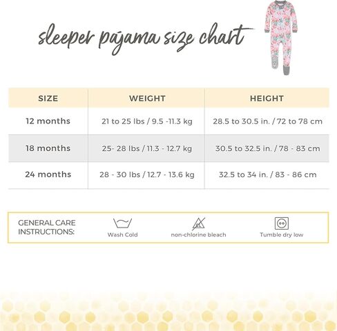 Burt's Bees Baby Baby Girls' Unisex Pajamas, Zip-Front Non-Slip Footed Sleeper Pjs, Organic Cotton in Saudi Arabia