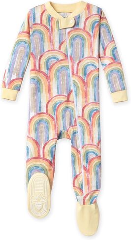 Burt's Bees Baby Baby Girls' Unisex Pajamas, Zip-Front Non-Slip Footed Sleeper Pjs, Organic Cotton in Saudi Arabia
